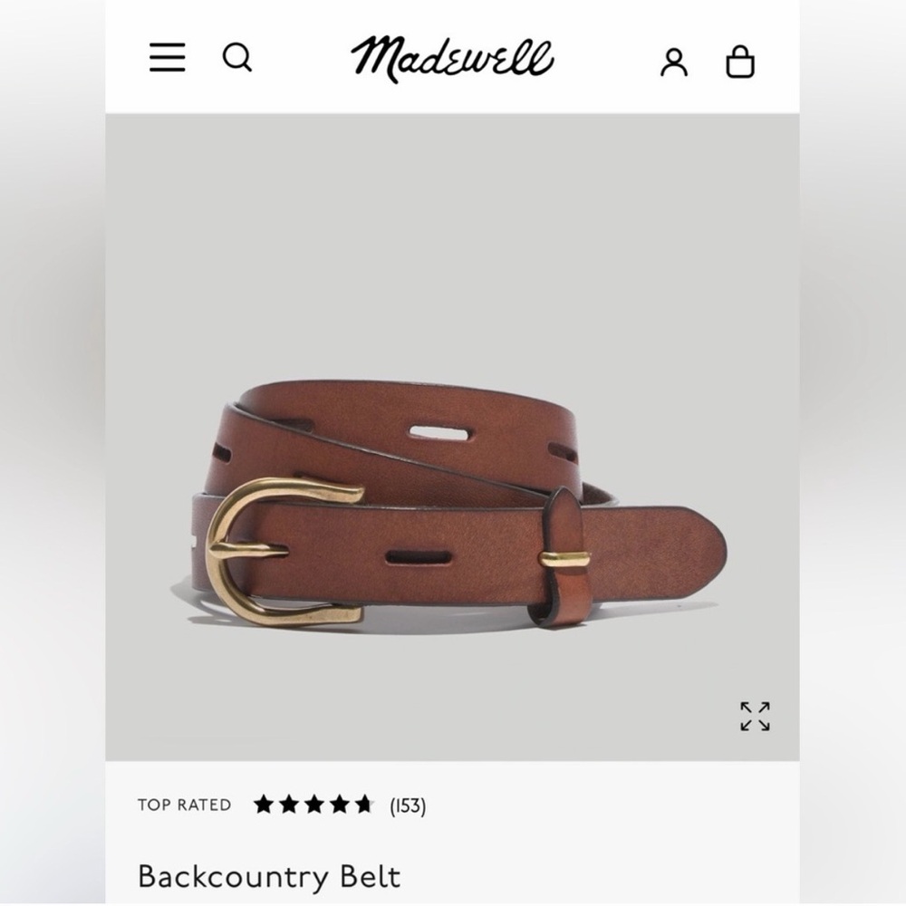 Madewell Leather Belt- size M